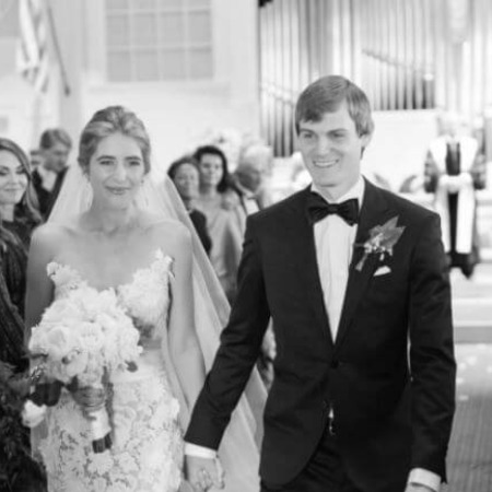 Conor Mara and his wife Chelsea Leonard on their wedding day.